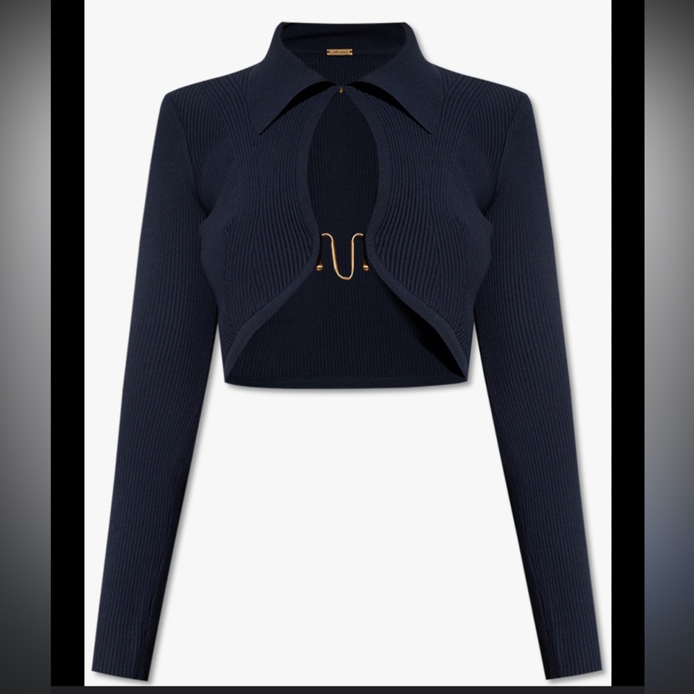 Cult Gaia Viola Ribbed Cropped Top - Picture 2 of 7